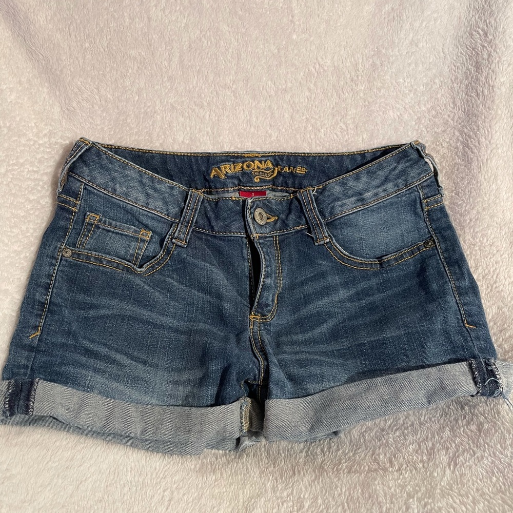 Arizona Denim Jean Shorts blue washed size 1